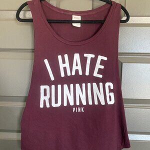 Women's PINK Victoria's Secret graphic Tank Top Sz L